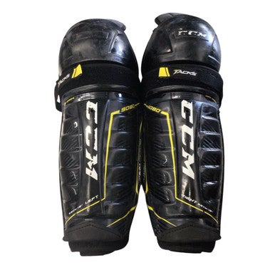 Used CCM 9080 SHINGUARD Junior Shin Guards Black 13" 11760-S000082458