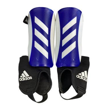 Used Adidas Soccer Shin Guards Youth Royal Blue MD 11760-S000082424