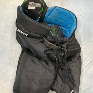 Black Junior Medium Bauer X Hockey Pants (Used)