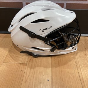 Used White STX Rival Jr Helmet