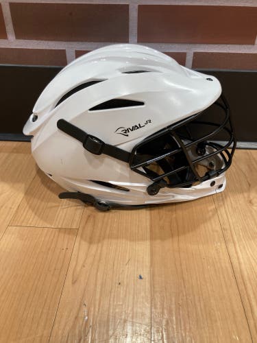 Used White STX Rival Jr Helmet