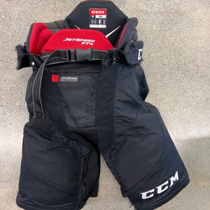 Black Senior Small CCM Jetspeed FT4 Hockey Pants (Used)