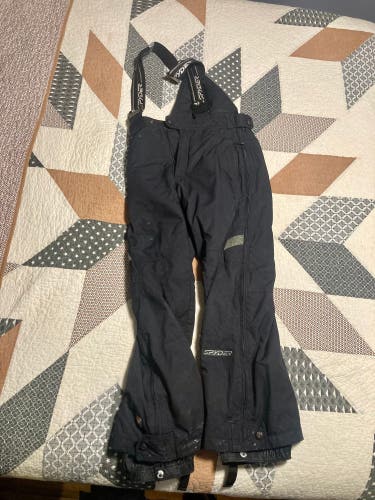 Black Size 12 Kids Unisex Spyder Pants (Used)