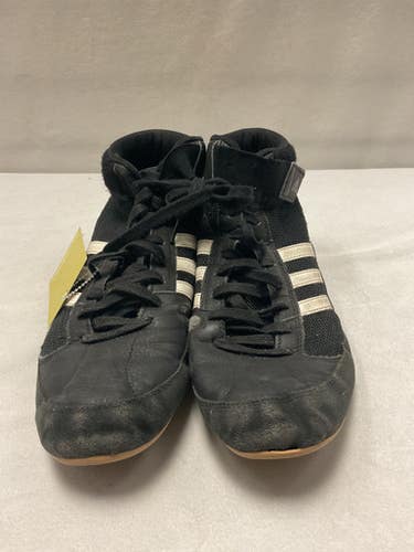 Used Adidas Wrestling Shoes Black Senior 9.5 11490-S000266008