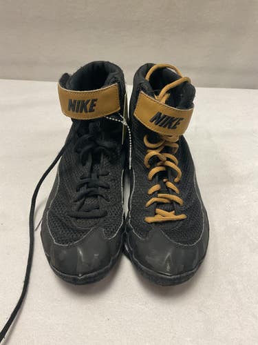 Used Nike INFLICT Wrestling Shoes Black Senior 8.5 11490-S000263960