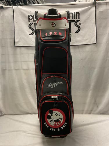 Used Disney MICKEY MOUSE CART BAG Mens Cart Bag Black 11490-S000263633