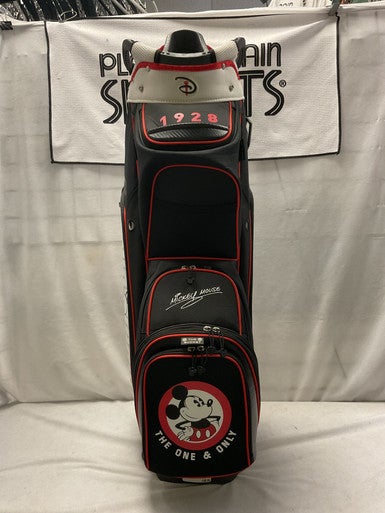 Used Disney MICKEY MOUSE CART BAG Mens Cart Bag Black 11490-S000263633