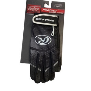 Used Rawlings BB/SB Batting Gloves Black SM 11884-S000052478