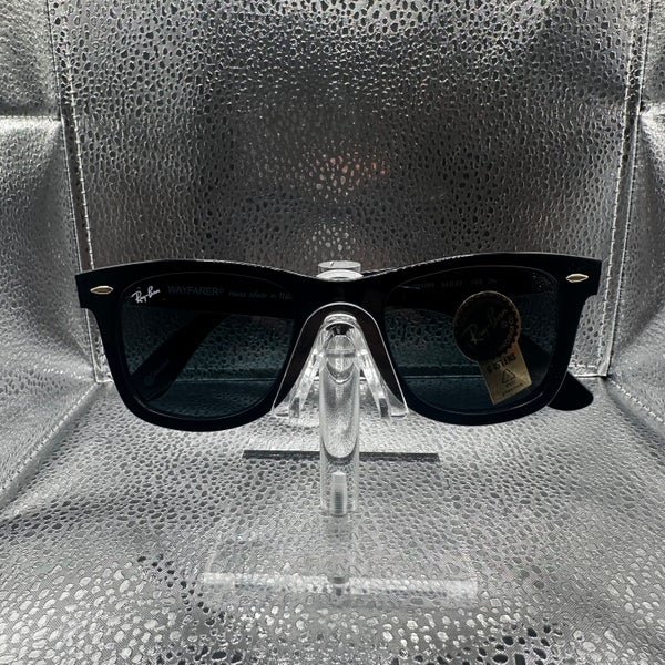 RAY BAN Original Wayfarer Blue Gray Classic G-15 Unisex Sunglasses RB2140 901/R5
