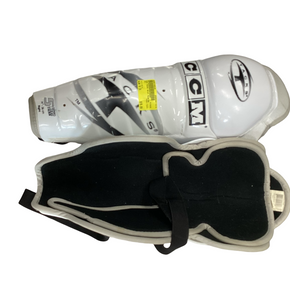 Used CCM TACKS Senior Shin Guards White 14" 11613-S000168540
