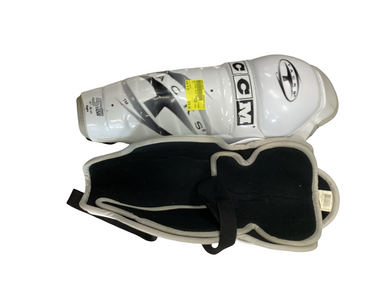 Used CCM TACKS Senior Shin Guards White 14" 11613-S000168540