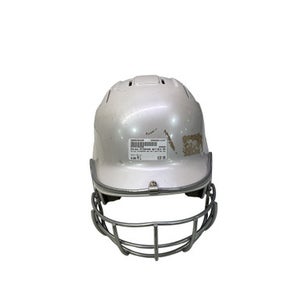 Used Adidas BTE00300 WHT/BLK BATTING HELMET Batting Helmet w/Mask White M/L 11347-S000256259