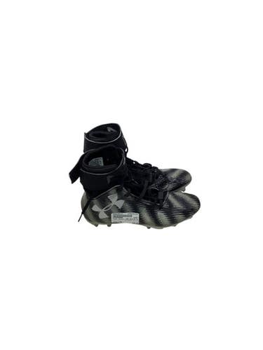 Used Under Armour CAM NEWTON HIGH TOP Jr FB Cleats Black Junior 06 11347-S000256157