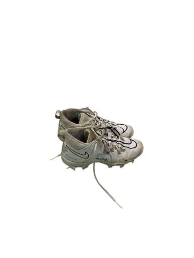 Used Nike ALPHA Jr FB Cleats White Junior 03 11347-S000256156