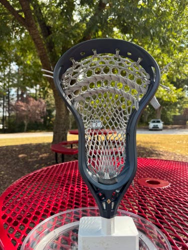 StringKing Mark 2V Strung Head (New) Custom Dyed Navy Blue, Gray StingKing Mesh
