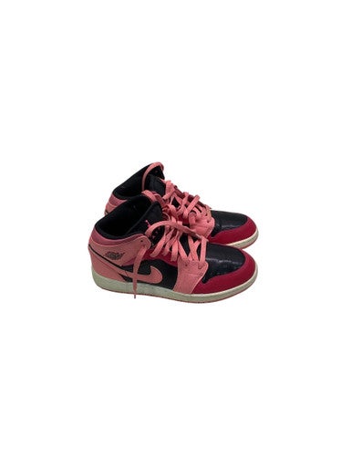 Used Nike JORDAN 1 MID CORAL CHALK GS Basketball Shoes Y Pink Junior 04.5 11347-S000256148