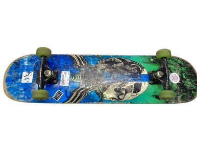 Used Powell Peralta SKATEBOARD Complete Skateboard Carolina Blue 7 3/4" 11347-S000256324