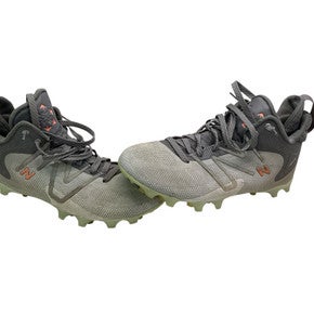 Used New Balance LAX Cleats Mens Grey Senior 9.5 11347-S000256320