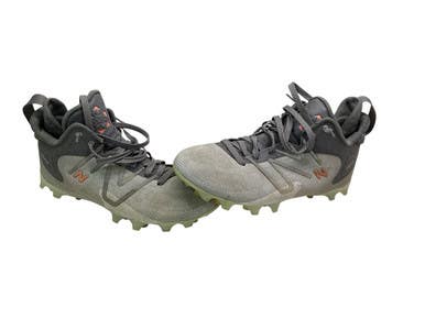 Used New Balance LAX Cleats Mens Grey Senior 9.5 11347-S000256320
