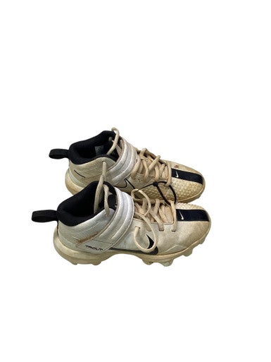 Used Nike TROUT  BB CLEATS BB/SB Cleats White Junior 02.5 11347-S000256298