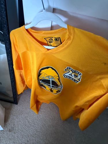Yellow Goalie Cut Men's Vaughn Jersey (Used)