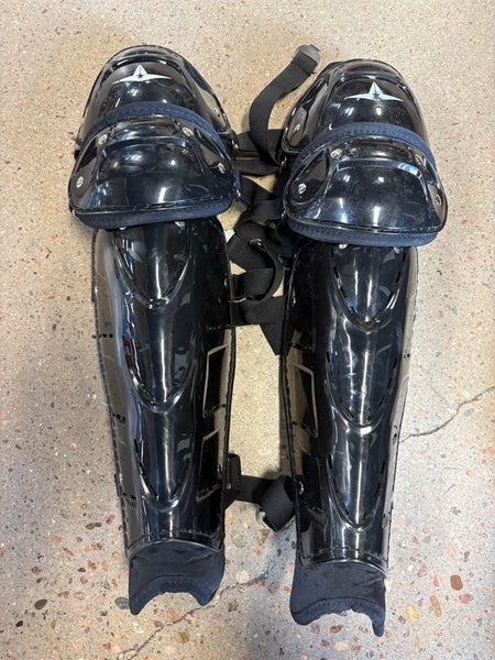 Black 17” All Star Catcher's Leg Guard (Used)