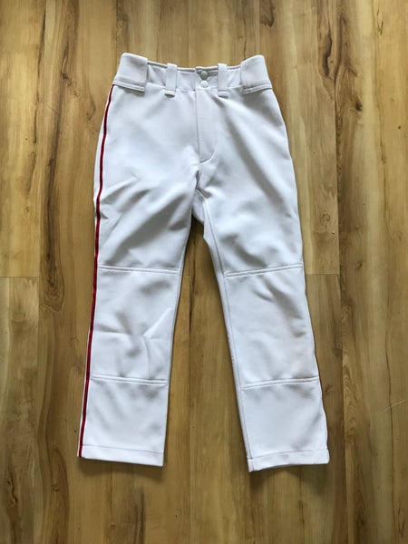 Mizuno baseball pants w red piping. Youth large