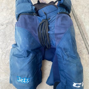 Blue Senior XL+1 CCM HP45X Hockey Pants Pro Stock Winnipeg Jets (Used)