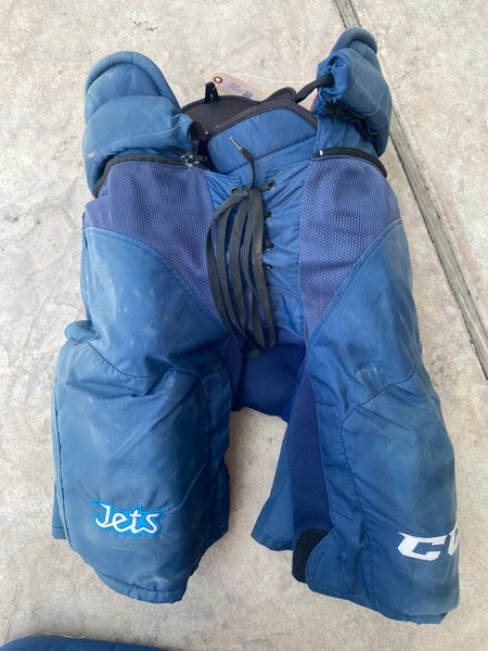 Blue Senior XL+1 CCM HP45X Hockey Pants Pro Stock Winnipeg Jets (Used)