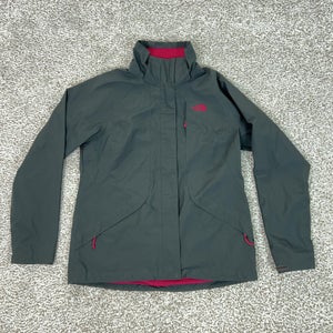 North Face Jacket Womens Medium Gray DryVent Waterproof Zip Hiking Winter Ski
