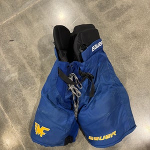 Blue Senior XL Bauer Hockey Pants (Used)