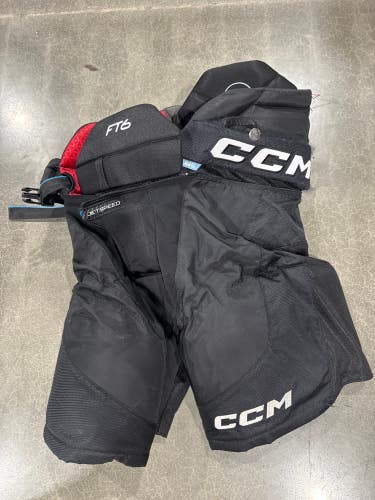 Black Senior Small CCM Jetspeed ft6 Hockey Pants (Used)