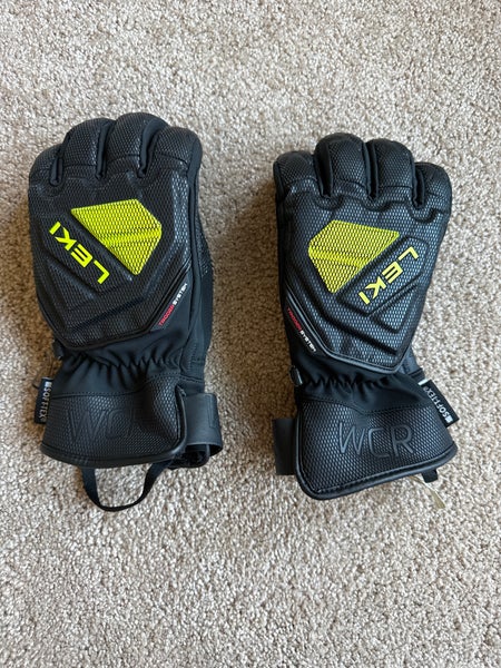 Black Medium Adult Unisex Leki Race Gloves (Used)