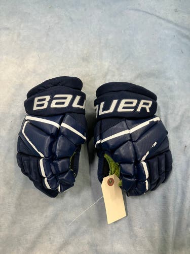 Blue Junior Bauer Vapor 3X Gloves 10" (Used)