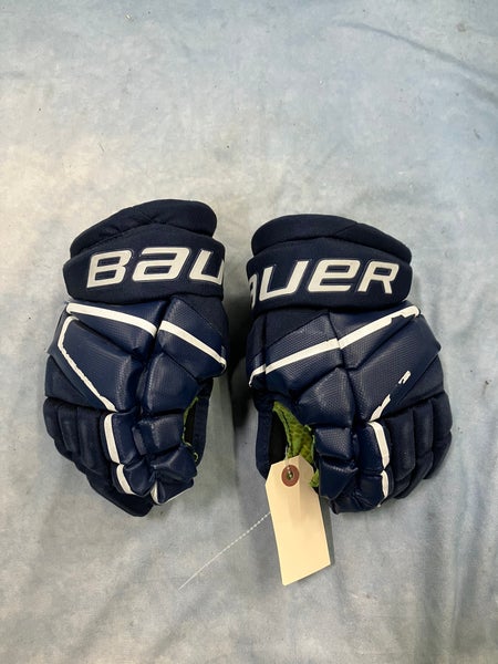 Blue Junior Bauer Vapor 3X Gloves 10" (Used)