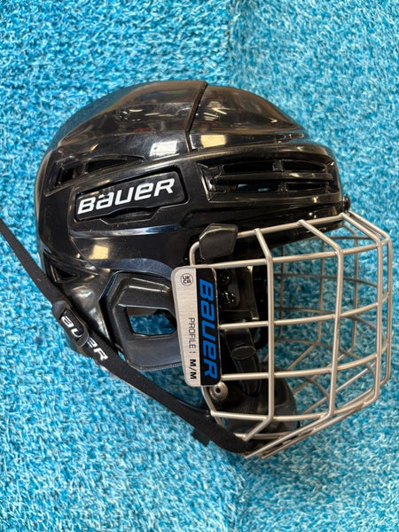 Black Medium Bauer IMS 5.0 Helmet (Used)