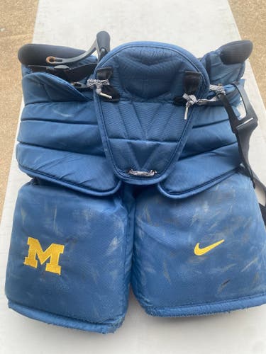 Blue Senior XL Nike Hockey Goalie Pants Pro Stock MICHIGAN (Used)