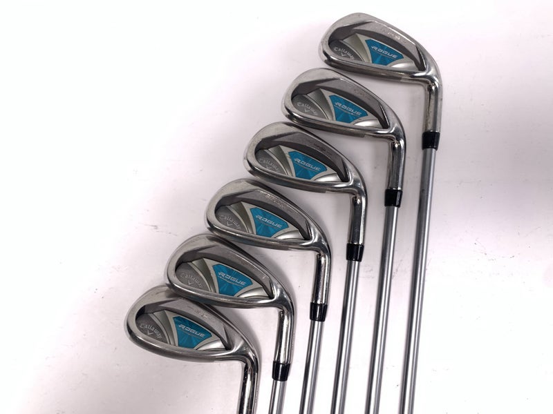 Callaway Rogue Iron Set 6-PW+SW Aldila Quaranta 40g Ladies Graphite Womens RH