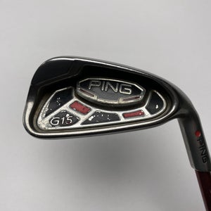 Ping G15 Single 7 Iron Red Dot 1* Flat TFC 149 Soft Regular Senior Graphite RH