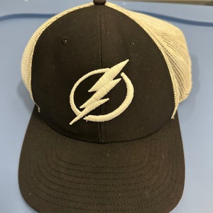 Tampa Bay Lightning SnapBack Hat (2022 playoffs)(Black/White)
