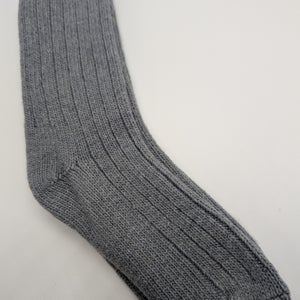 Merino Wool Ragg Crew Sock - Lt Gray - 98% Merino Wool - 2 Pair Pack - Large