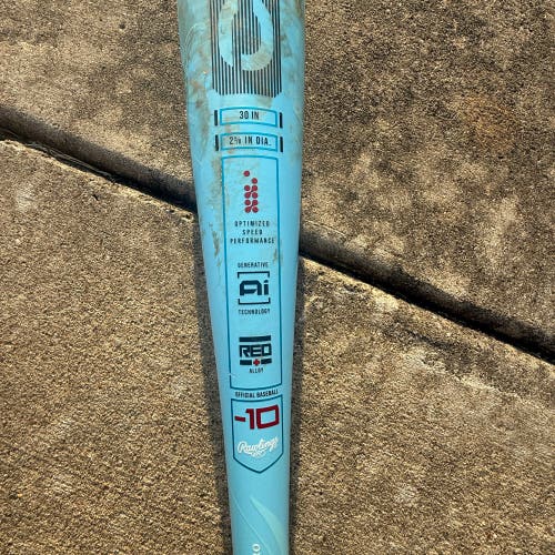 2025 Rawlings Clout AI Alloy USABat Certified Bat (-10) 20 oz 30" (Used)