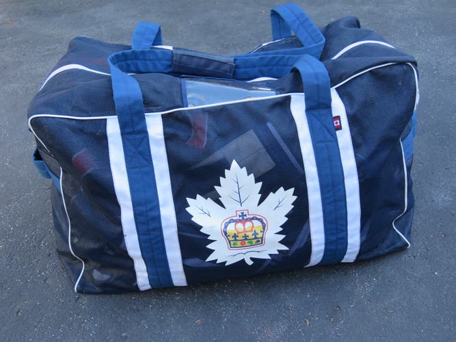 JRZ Toronto Marlies AHL Leafs Pro Stock Hockey Team Mesh Equipment Travel Bag Player