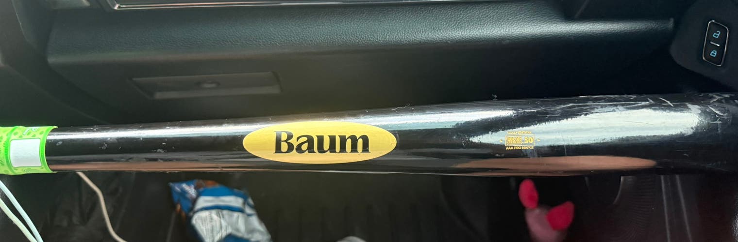 Like new! Used for 1 tournament - 2026 Baum Gold Stock Wood Composite BBCOR Certified Bat (-3) 29.5