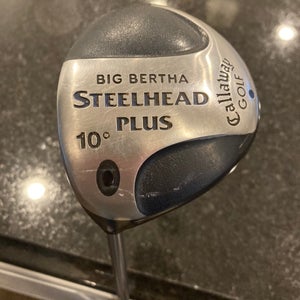 Men's Callaway Big Bertha SteelHead Plus Left Hand Driver Regular Flex 10 Loft (Used)