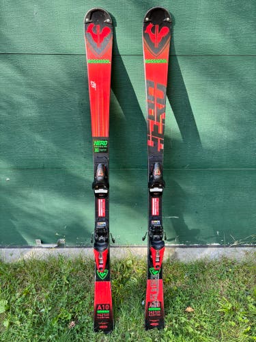2023 Rossignol Hero Athlete SL Pro JR 142 cm Racing Skis With Bindings Max Din 10 (Used)