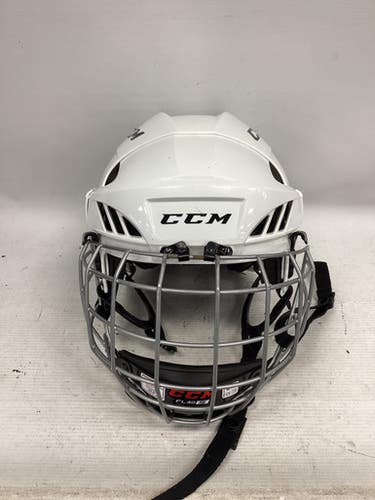 Used CCM FL 40 Helmet Cage Combo White SM 11851-S000038342