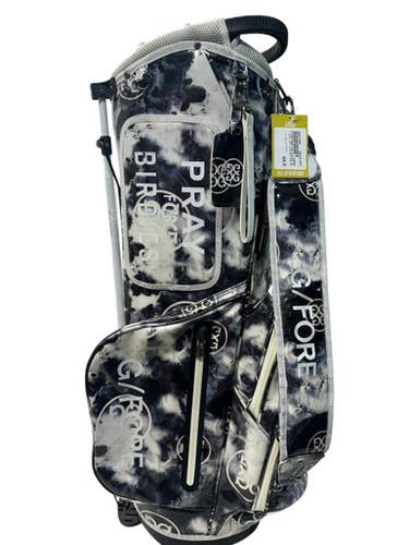 Used PRAY FOR BIRDIES STAND BAG Mens Stand Bag Black And White 11835-S000179729
