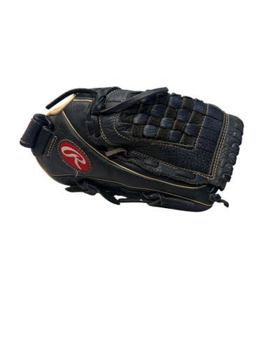 Used Rawlings RSO120BCC BB/SB Glove RH Throw Black 12" 11835-S000197654