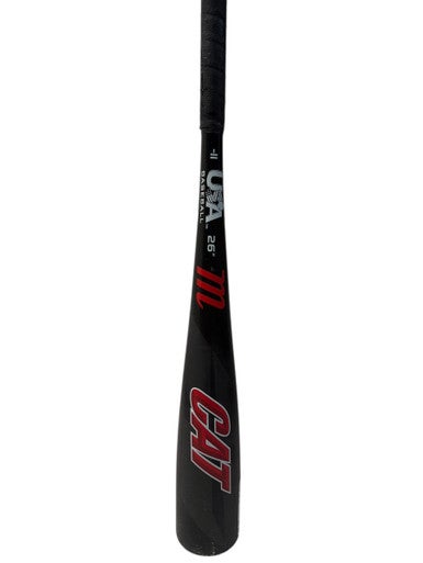Used Marucci CAT BB/SB USA 2 5/8 Bat Black 26" 11835-S000198433